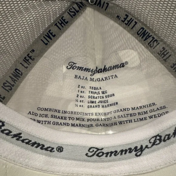 Tommy Bahama Men's Mesh Cap White Marlin Logo Island Life Snapback Hat Trucker - Picture 7 of 9